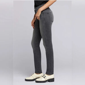 Current/Elliott "Everett" high waisted stiletto Jeans Faded Black/Gray Size 28